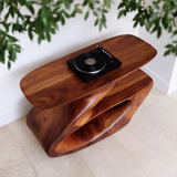 Zephyros Handcrafted Solid Wood Record Player Stand SPA025623 - Timberustic Record Player Stand With Storage