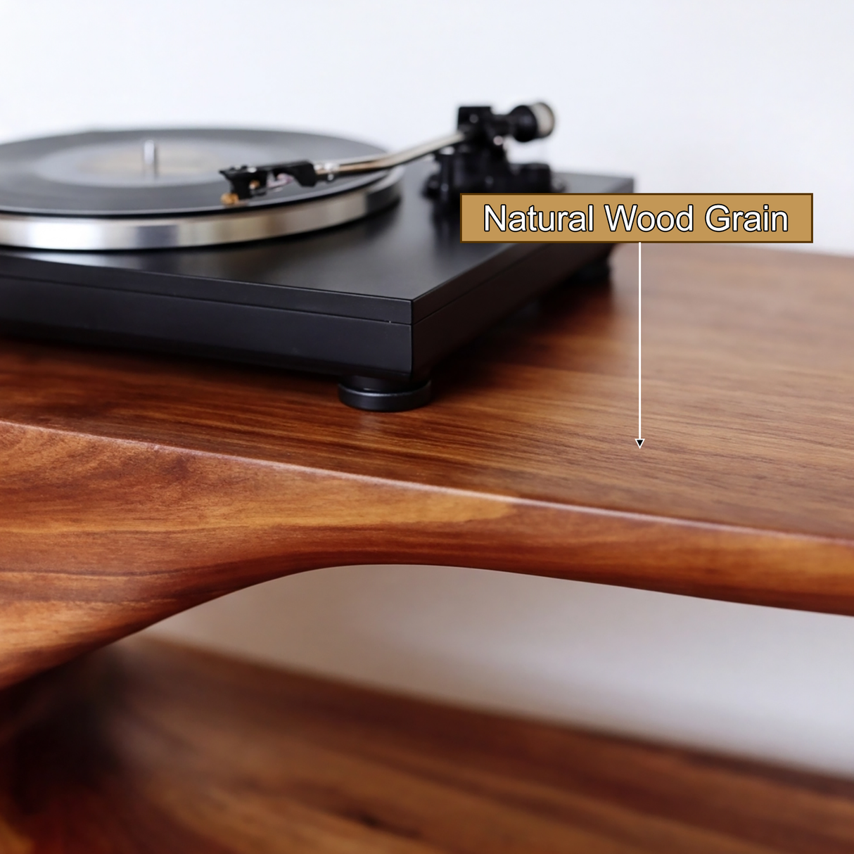 Zephyros Handcrafted Solid Wood Record Player Stand SPA025623 - Timberustic Record Player Stand With Storage