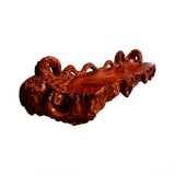 Zephyros Octopus Form Sculpted Solid Wood Floating Bathroom Vanity Mahogany - Timberustic Floating Bathroom Vanity