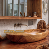 Zephyros Octopus Form Sculpted Solid Wood Floating Bathroom Vanity - Timberustic Floating Bathroom Vanity