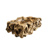 Zerath Sculpted Solid Wood Vessel Sink Natural Oak - Timberustic Vessel Sinks