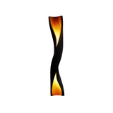 Zerathis Sculpted Integrated LED Wood Floor Lamp Black - Timberustic Floor Lamp