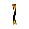 Zerathis Sculpted Integrated LED Wood Floor Lamp Black - Timberustic Floor Lamp