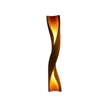 Zerathis Sculpted Integrated LED Wood Floor Lamp
