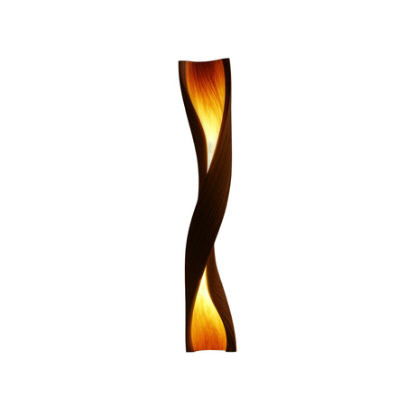 Zerathis Sculpted Integrated LED Wood Floor Lamp
