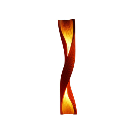 Zerathis Sculpted Integrated LED Wood Floor Lamp