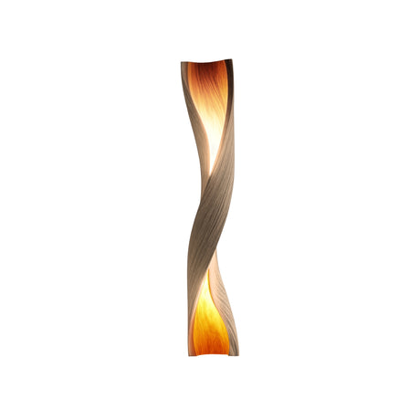 Zerathis Sculpted Integrated LED Wood Floor Lamp