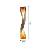 Zerathis Sculpted Integrated LED Wood Floor Lamp - Timberustic Floor Lamp