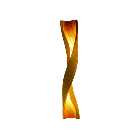 Zerathis Sculpted Integrated LED Wood Floor Lamp