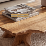 Zerathis Sculpted Solid Wood Coffee Table SPA264534 - Timberustic Coffee Table