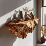 Zeravik Live Edge Solid Wood Mountain Floating Shelf SPA454538 - Timberustic Floating Shelf