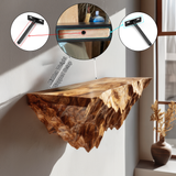 Zeravik Live Edge Solid Wood Mountain Floating Shelf SPA454538 - Timberustic Floating Shelf