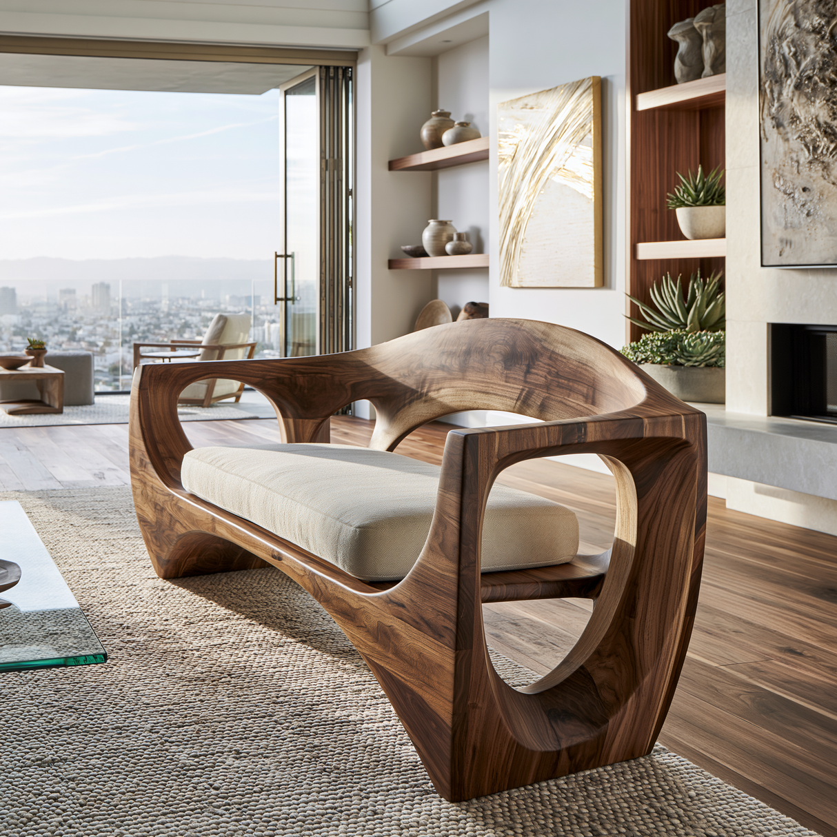 Zeravon Handcrafted Solid Wood Sofa - Timberustic Sofa