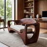 Zeravon Handcrafted Solid Wood Sofa Mahogany - Timberustic Sofa
