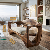Zeravon Handcrafted Solid Wood Sofa - Timberustic Sofa