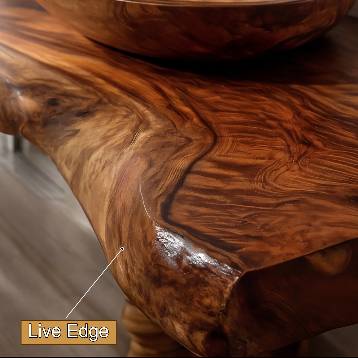 Zeravon Live Edge Solid Wood Floating Bathroom Vanity SPA751828 - Timberustic Floating Bathroom Vanity