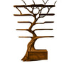 Zeravorn Sculpted Solid Wood Tree Bookshelf with Drawers Brown - Timberustic Tree Bookshelf
