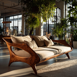 Zereth Sculpted Solid Wood Sofa - Timberustic Sofa
