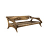 Zereth Sculpted Solid Wood Sofa Natural Oak - Timberustic Sofa