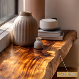Zerion Live Edge Solid Wood Floating Shelf SPA324936 - Timberustic Floating Shelf