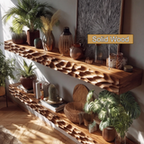 Zerith Sculpted Solid Wood Floating Shelf SPA565431 - Timberustic Floating Shelf
