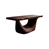 Zerith Sculpted Solid Wood Freestanding Bathroom Vanity Dark Walnut - Timberustic Freestanding Bathroom Vanity