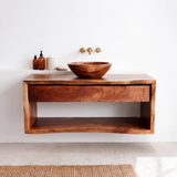 Zerithal Solid Wood Floating Bathroom Vanity with Drawers SPA548618 - Timberustic Floating Bathroom Vanity With Drawers