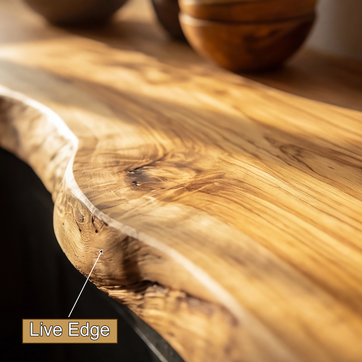 Zerivon Live Edge Solid Wood Floating Shelf SPA526841 - Timberustic Floating Shelf
