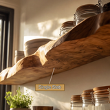 Zerivon Live Edge Solid Wood Floating Shelf SPA526841 - Timberustic Floating Shelf