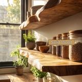 Zerivon Live Edge Solid Wood Floating Shelf SPA526841 - Timberustic Floating Shelf
