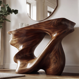 Zorathen Sculpted Solid Wood Console Table - Timberustic Console Table