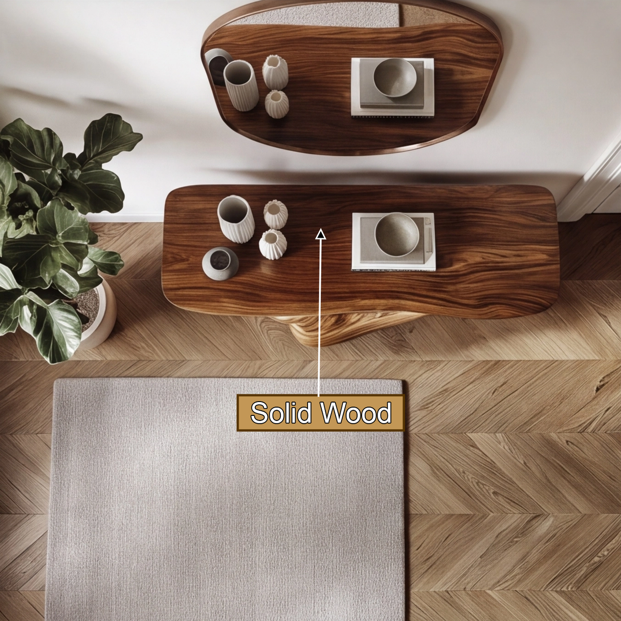 Zorathen Sculpted Solid Wood Console Table - Timberustic Console Table