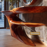 Zorathis Sculpted Solid Wood Console Table - Timberustic Console Table