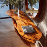 Zorathis Sculpted Solid Wood Console Table - Timberustic Console Table