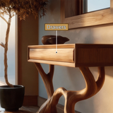 Zoraviel Sculpted Solid Wood Console Table SPA958478