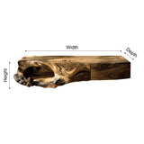 Zorren Live Edge Solid Wood Floating Bathroom Vanity with Drawers - Timberustic Floating Bathroom Vanity With Drawers