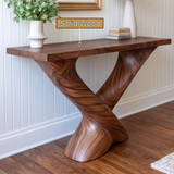Zorvain Sculpted Solid Wood Console Table - Timberustic Console Table