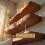 Zorvane Live Edge Solid Wood Floating Shelf SPA947232 - Timberustic Floating Shelf