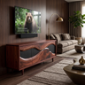 Zorvane Live Edge Solid Wood TV Cabinet Mahogany - Timberustic TV Cabinet