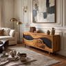 Zorvane Live Edge Solid Wood TV Cabinet Teak - Timberustic TV Cabinet
