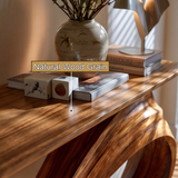 Zorvayne Sculpted Solid Wood Console Table - Timberustic Console Table