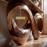 Zorvayne Sculpted Solid Wood Console Table - Timberustic Console Table