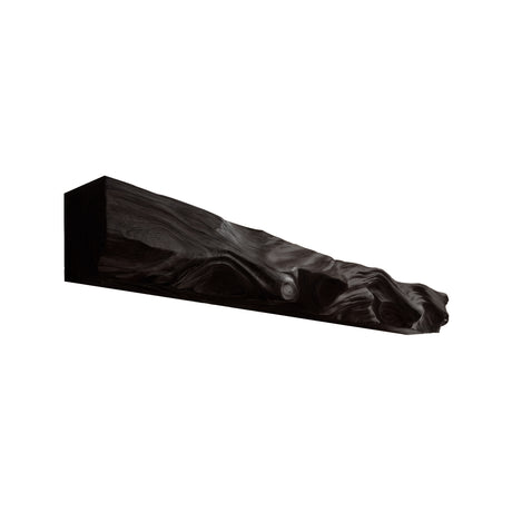 Zorveth Handcrafted Solid Wood Fireplace Mantel Shelf Black - Timberustic Fireplace Mantel Shelf