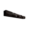 Zorveth Handcrafted Solid Wood Fireplace Mantel Shelf Black - Timberustic Fireplace Mantel Shelf