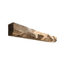 Zorveth Handcrafted Solid Wood Fireplace Mantel Shelf Natural Oak - Timberustic Fireplace Mantel Shelf