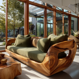 Zorveth Solid Wood Sculpted Sofa - Timberustic Sofa