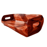 Zorveth Solid Wood Sculpted Sofa Mahogany - Timberustic Sofa