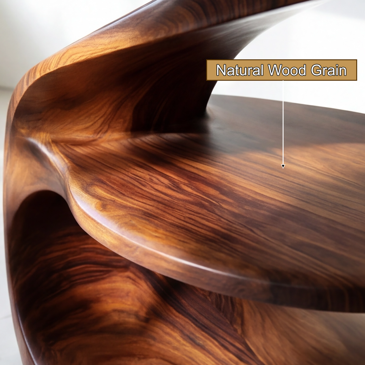Zorvyn Handcrafted Solid Wood Record Player Stand
