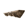 Zorynth Wave-Carved Solid Wood Fireplace Mantel Shelf Natural Oak - Timberustic Fireplace Mantel Shelf
