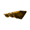 Zorynth Wave-Carved Solid Wood Fireplace Mantel Shelf Teak - Timberustic Fireplace Mantel Shelf